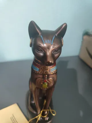 Figura Bastet Sigris 20cm Bronce Egipcia