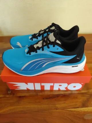 Zapatillas Puma Running Talla 45 Celeste. NITRO 4