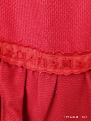 Vestido de flamenca rojo 1 a 2 años