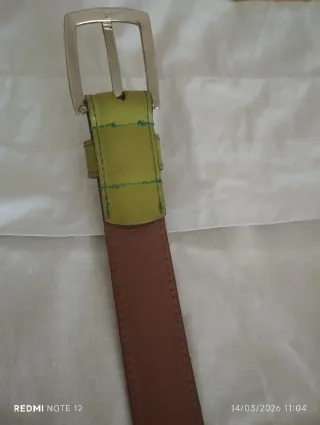 Cinturón KING-BELT verde mujer