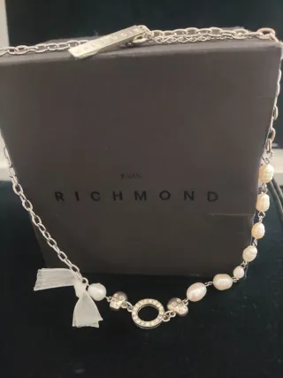 Collana John Richmond originale con teschi