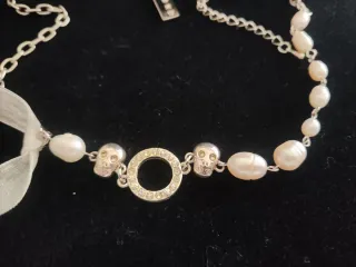 Collana John Richmond originale con teschi