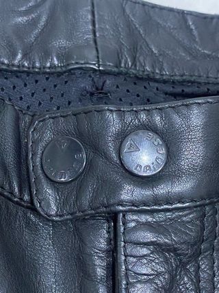 Pantaloni Pelle Dainese 5 Tasche Neri Taglia 54