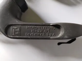 Cornetta telefono militare con cavo