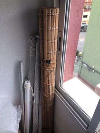 Persiana enrollable bambú nueva