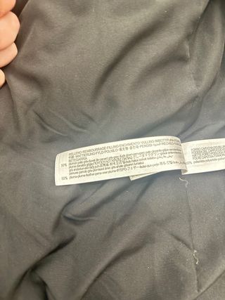 Chaqueta larga plumífero Zara negra