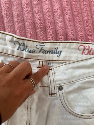 Pantalones White Stars Blue Family