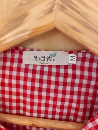 Blusa Retro Cuadro Vichy Mujer Talla M