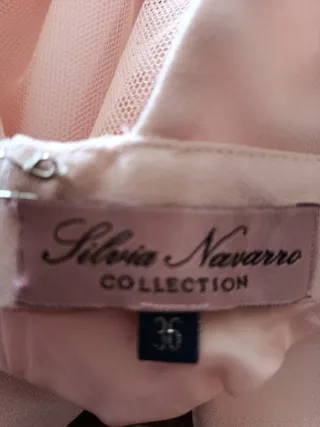 Vestido fiesta Silvia Navarro rosa