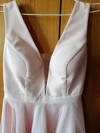 Vestido fiesta Silvia Navarro rosa