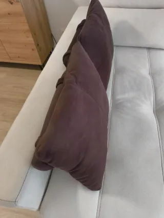 Cojines de sofá de ante (2 unidades)