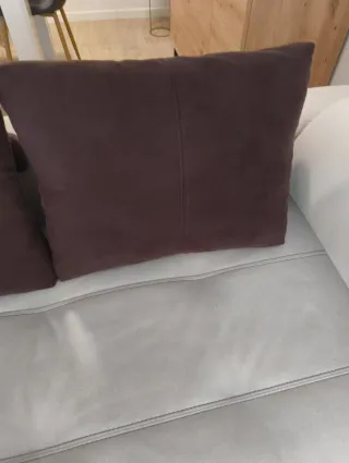 Cojines de sofá de ante (2 unidades)