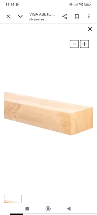 Viga madera abeto 400x16x10