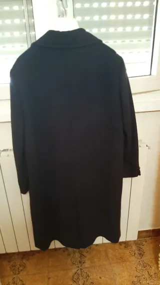 Cappotto donna colore blu a doppio petto bottoni d