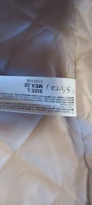 Parka Sfera T.L. Beige Ajustable Cintura