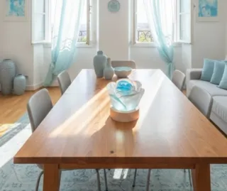 Lámpara forma Rosa de resina