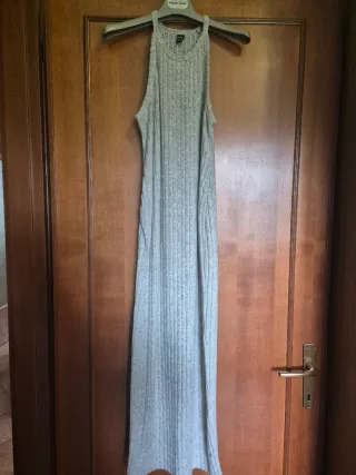 Vestito lungo Shein a costine e bretelle tg S