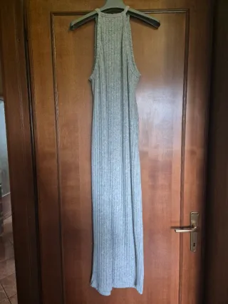 Vestito lungo Shein a costine e bretelle tg S