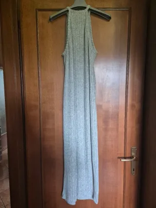 Vestito lungo Shein a costine e bretelle tg S