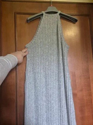 Vestito lungo Shein a costine e bretelle tg S