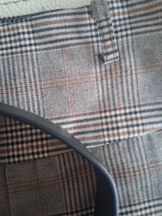 Falda Plisada Mini Stradivarius Cuadros