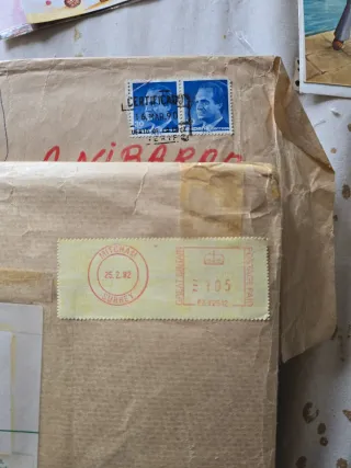 Sello de coleccion MITCHAM SURREY 25.2.92