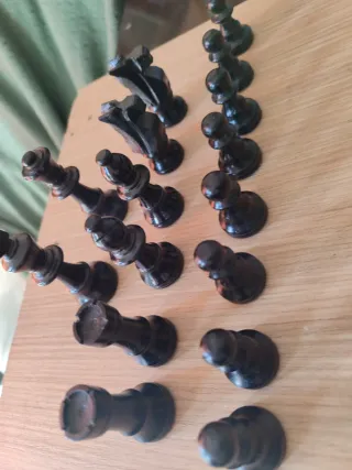 Piezas de ajedrez de madera