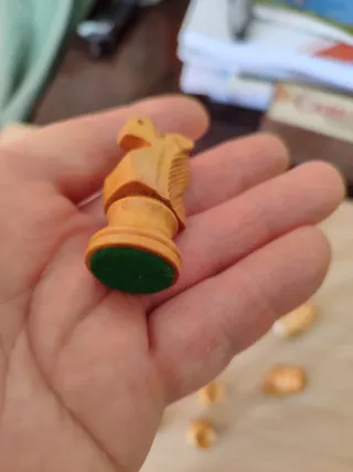 Piezas de ajedrez de madera