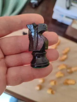 Piezas de ajedrez de madera