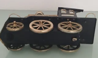 Tren Antiguo Licorera Negro y Dorado