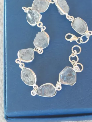 Pulsera Plata 925 con Piedras Naturales