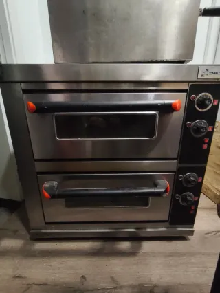 Horno Pizza Profesional Doble Cámara 400°C