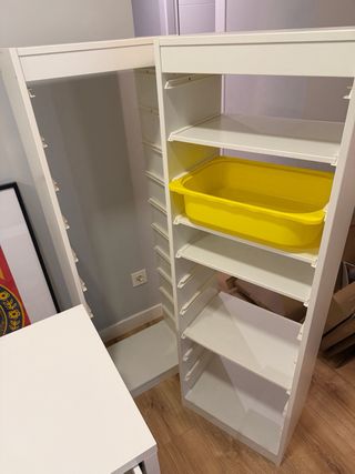 Escritorio MICKE + Mesa LINNMON + TROFAST