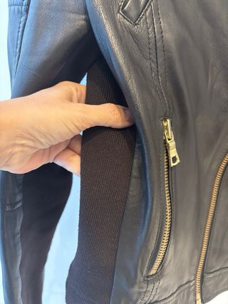 Cazadora Mango Negra Talla XS