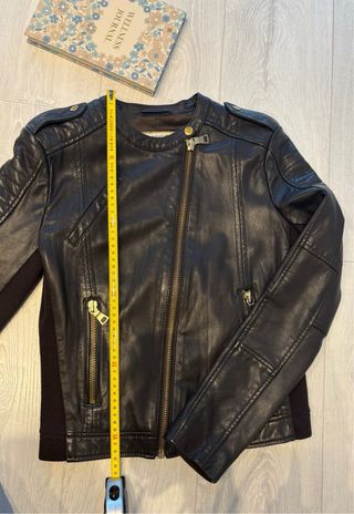 Cazadora Mango Negra Talla XS