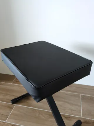Banqueta Piano Negra Plegable Regulable