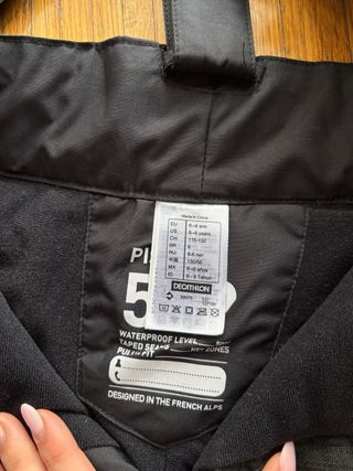 Pantalón de nieve infantil negro