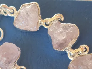 Pulsera Plata 925 con Piedras Rosas