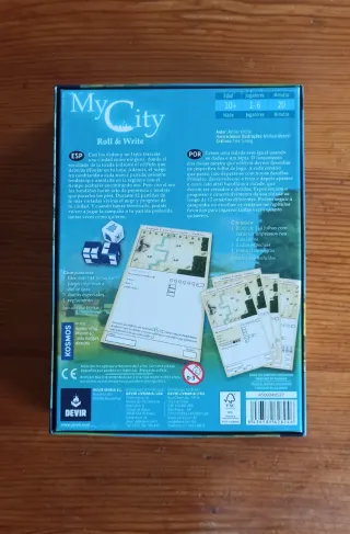 My City Roll & Write Juego de Mesa