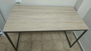 Escritorio Industrial 120x60 Madera y Metal