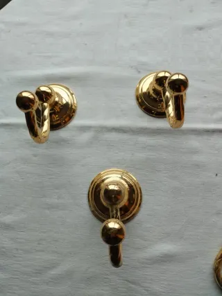 Juego baño dorado años 90