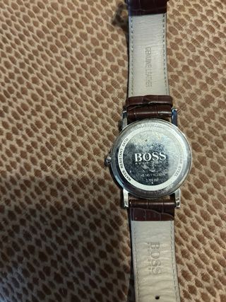 Reloj Hugo Boss Correa Marrón y Esfera Plateada