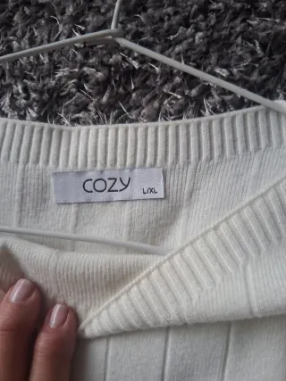 Vestido punto blanco roto Talla M