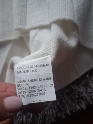 Vestido punto blanco roto Talla M