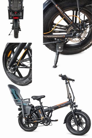 Bicicleta Eléctrica Plegable YouinTexas +sillaniño
