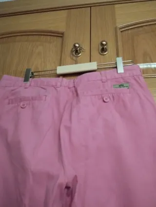 Pantalón chino rosa hombre