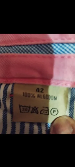 Pantalón chino rosa hombre