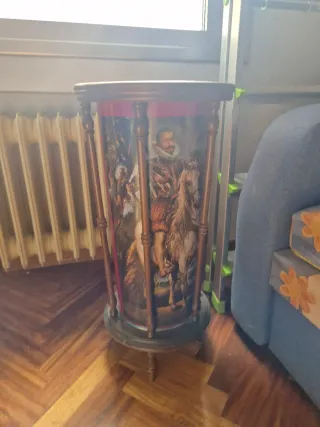 Paragüero de madera y cristal