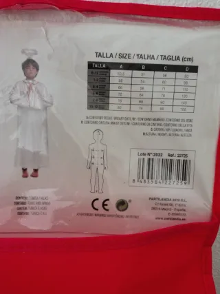 Disfraz Ángel infantil Partilandia