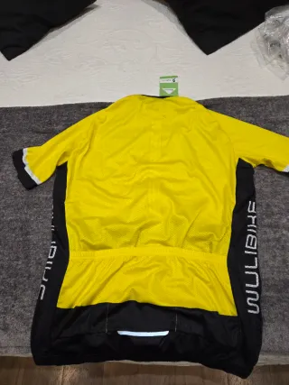 Maillot Ciclismo Manga Corta Amarillo/Negro 2XL
